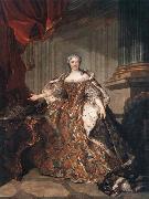 Louis Tocque Marie Leczinska, Queen of France France oil painting artist